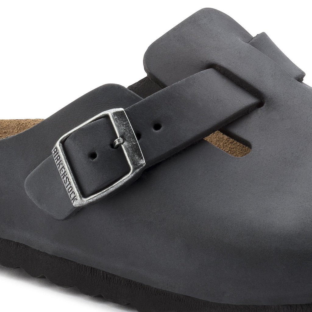 Boston Black Oiled Leather Regular