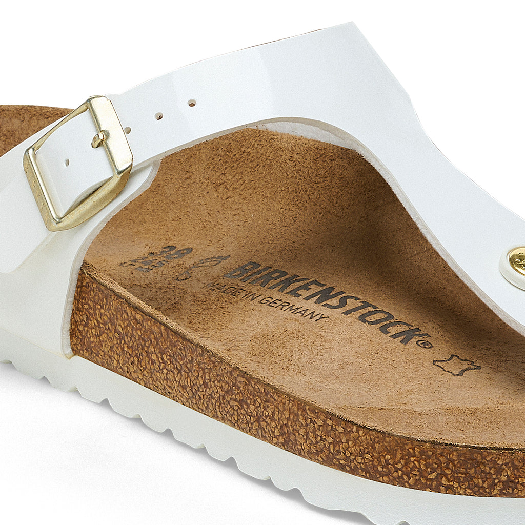 Gizeh Patent White Birko-Flor Narrow