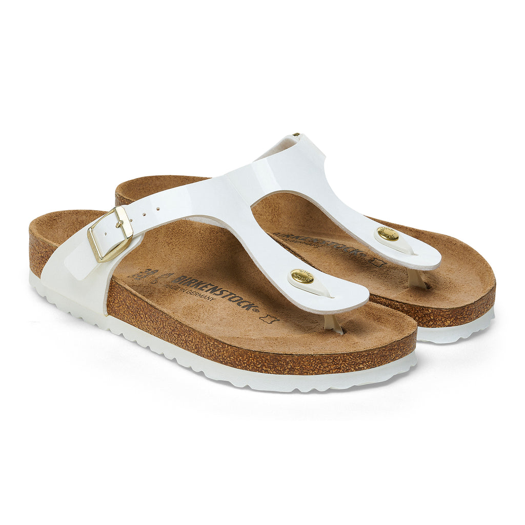 Gizeh Patent White Birko-Flor Narrow