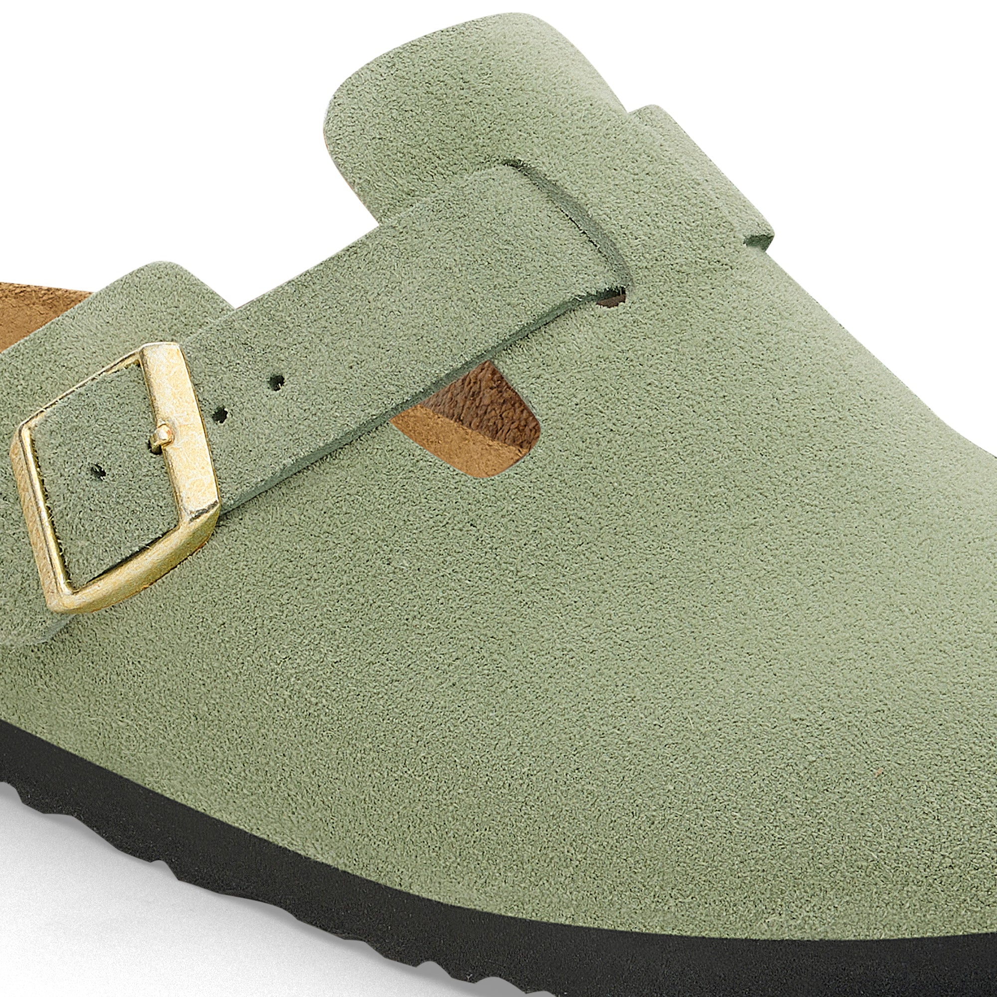 Boston SFB Green Tea Suede Leather Narrow