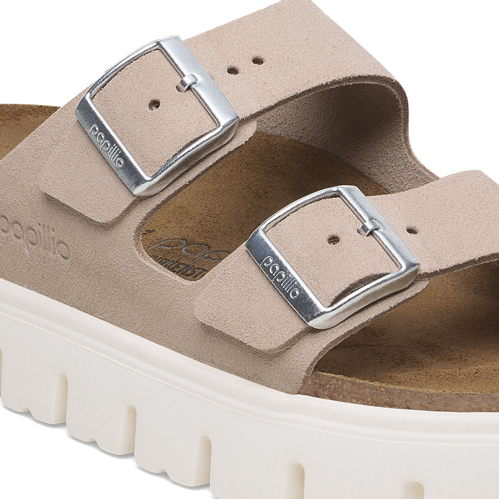 Arizona Chunky Light Rose Suede Leather Narrow