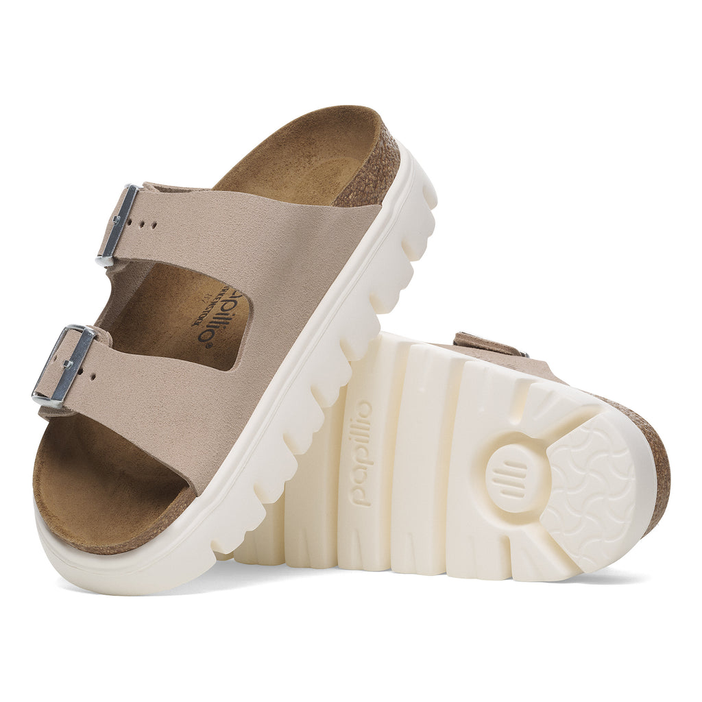 Arizona Chunky Light Rose Suede Leather Narrow