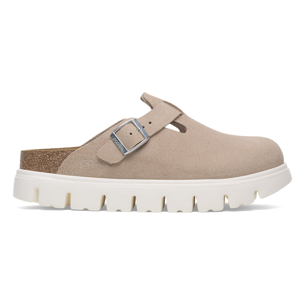 Boston Chunky Light Rose Suede Leather Narrow