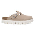 Boston Chunky Light Rose Suede Leather Narrow
