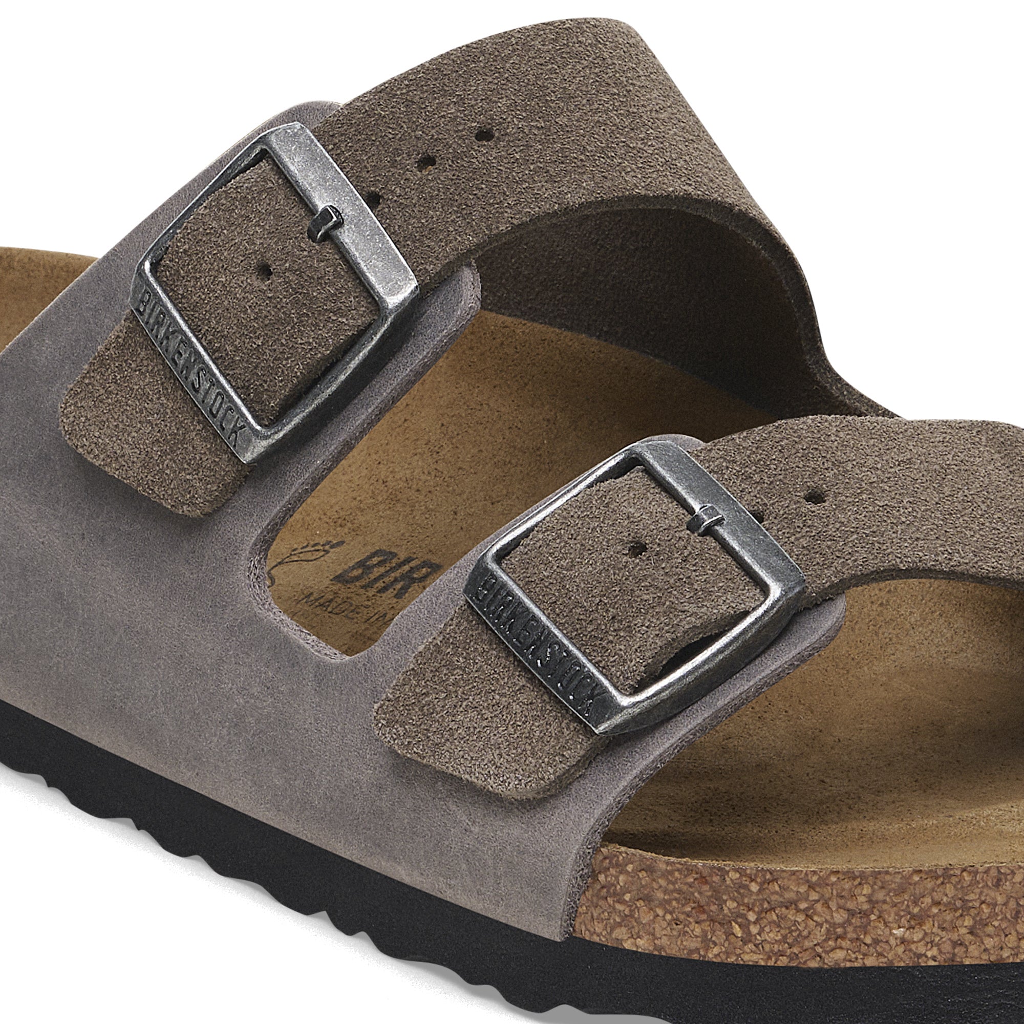 Arizona Concrete Grey Oiled/Suede Leather Regular