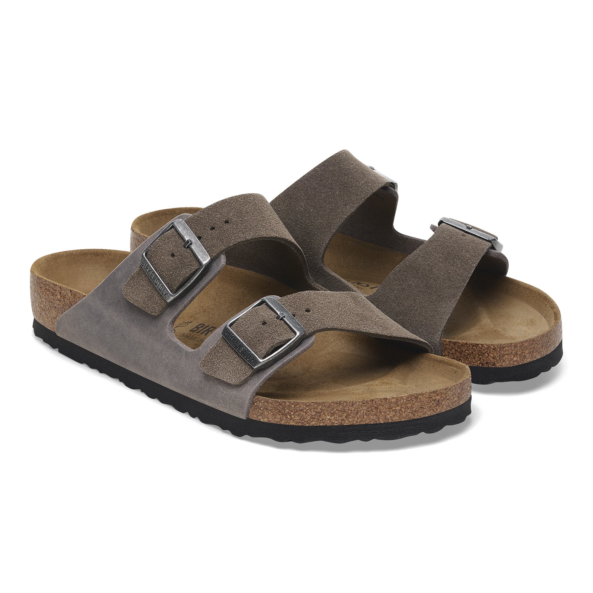 Arizona Concrete Grey Oiled/Suede Leather Regular
