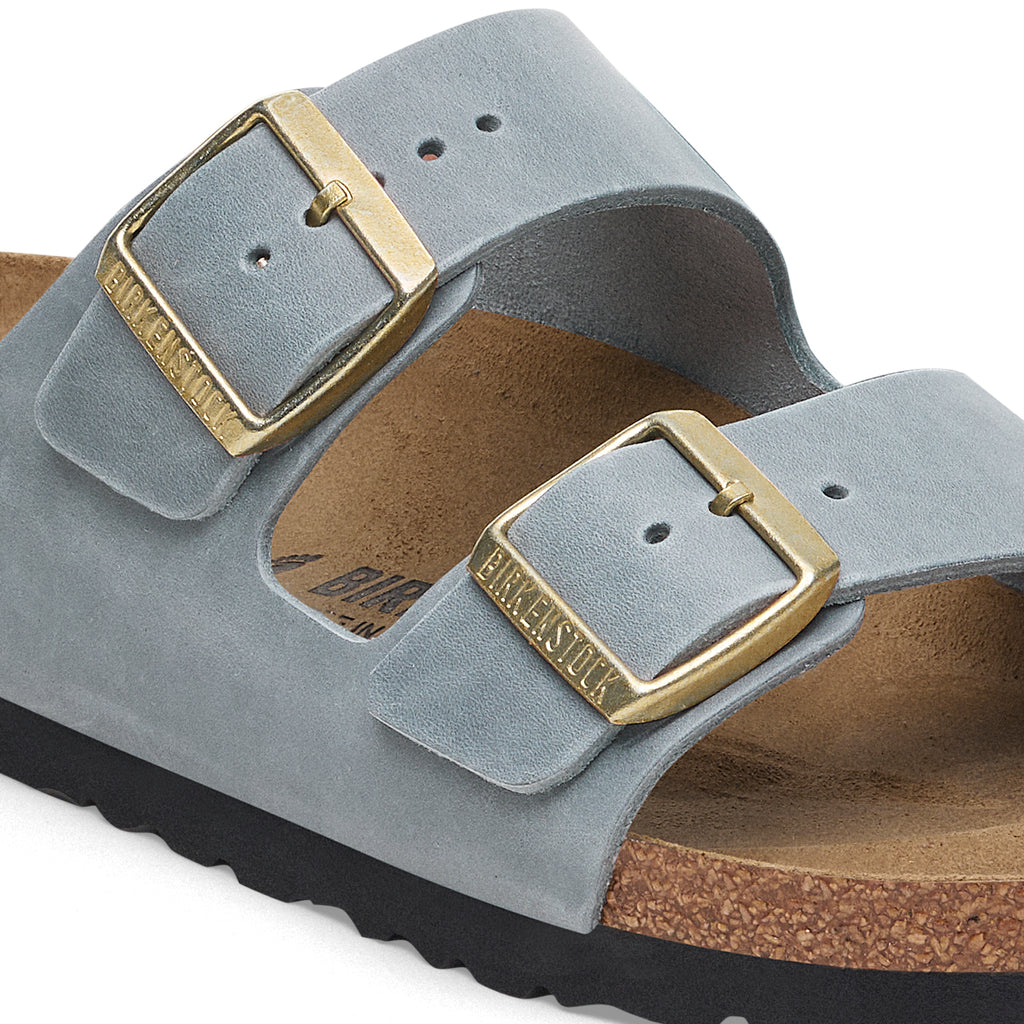 Arizona Basalt Grey Oiled Leather Narrow