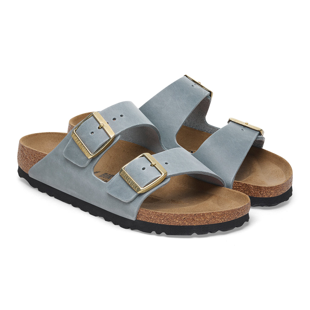 Arizona Basalt Grey Oiled Leather Narrow