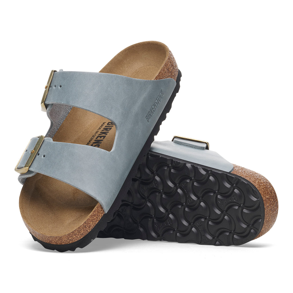 Arizona Basalt Grey Oiled Leather Narrow