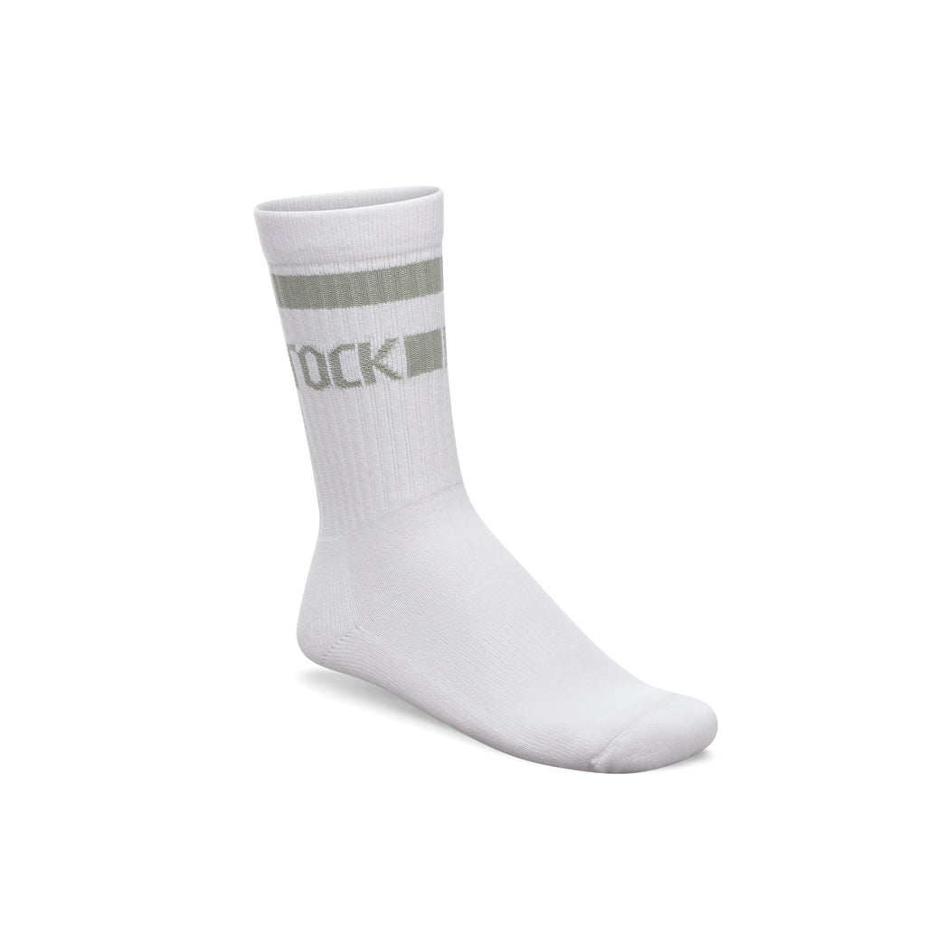 Cotton Crew Stripe White / Pure Sage
