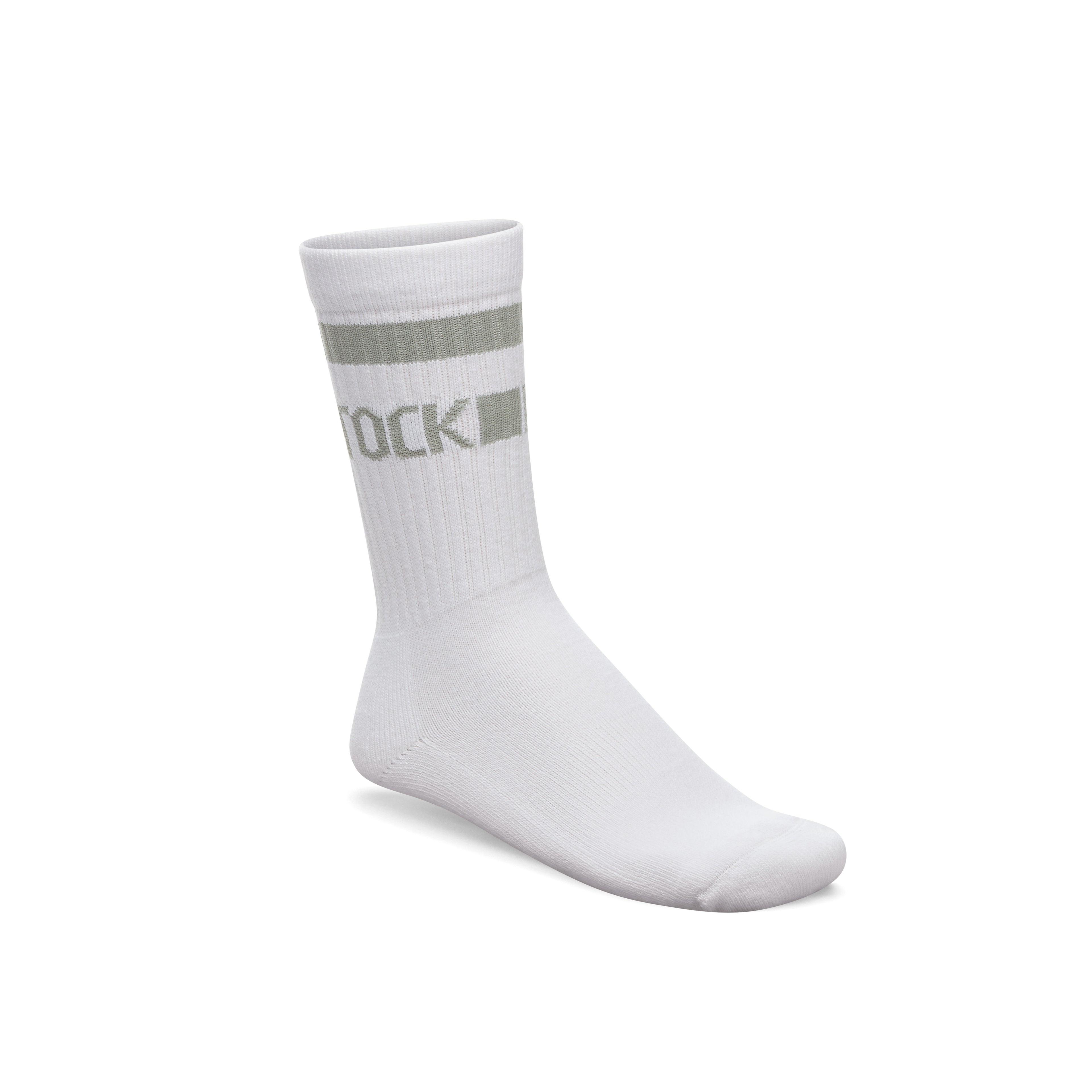 Cotton Crew Stripe White / Pure Sage