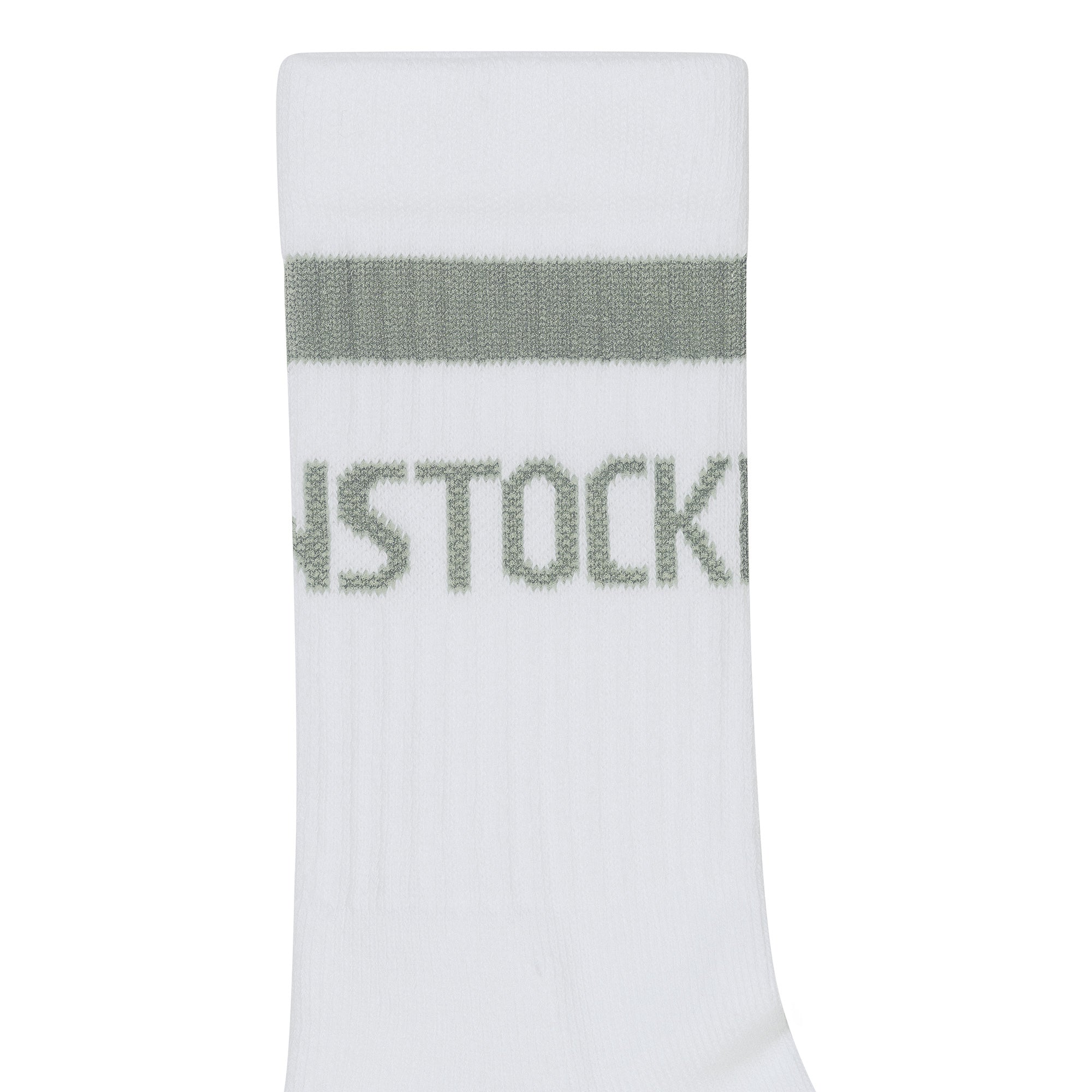 Cotton Crew Stripe White / Pure Sage