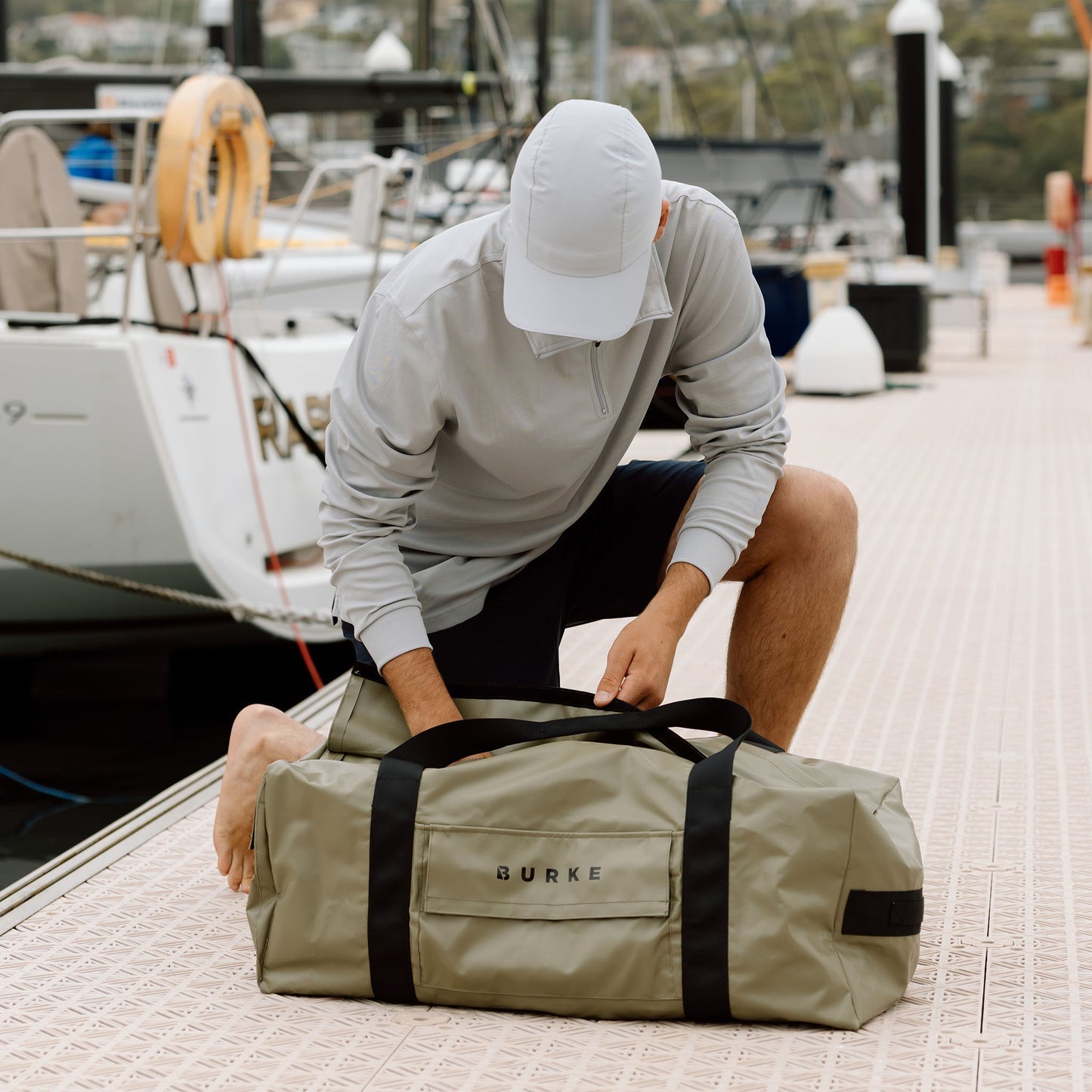 Yachtsman Large Waterproof Gear Bag - Green