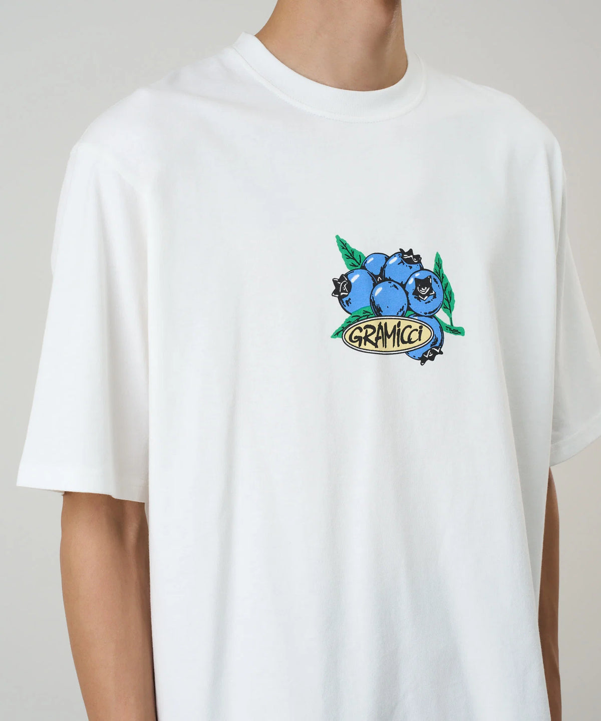 Blueberry Tee - White