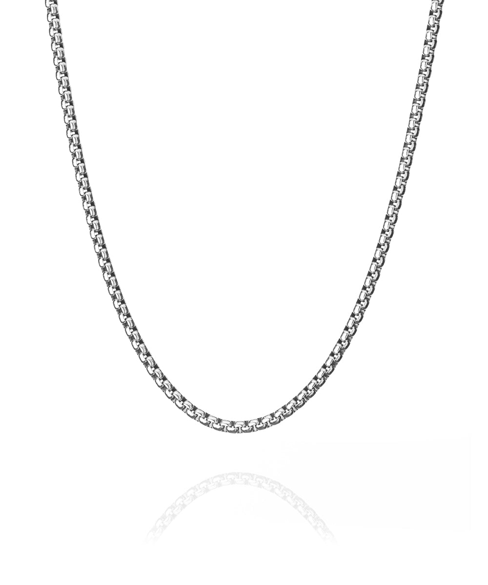 Boxchain Necklace - Silver