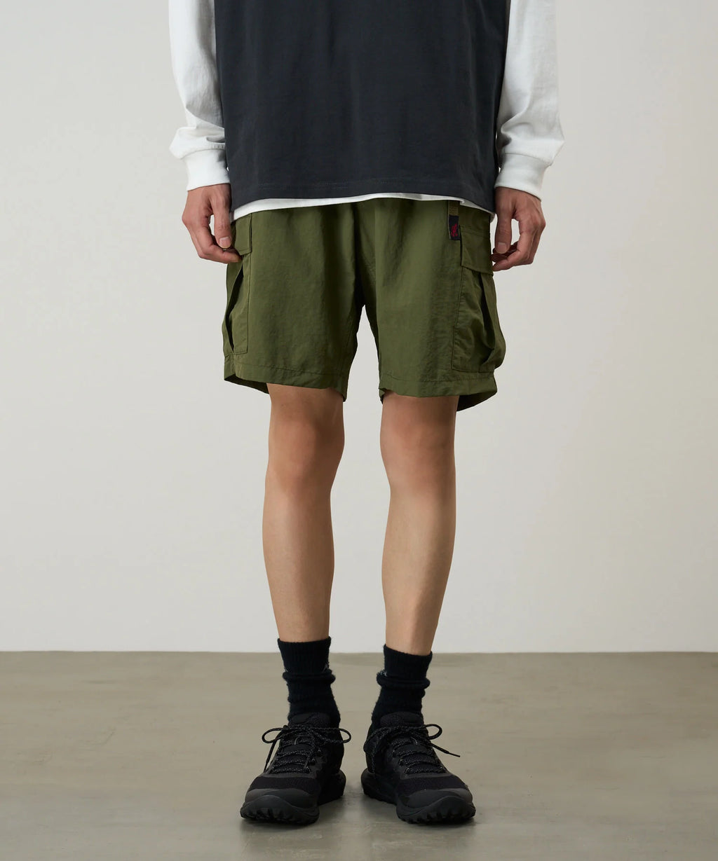 Nylon Explorer Cargo Short - Olive