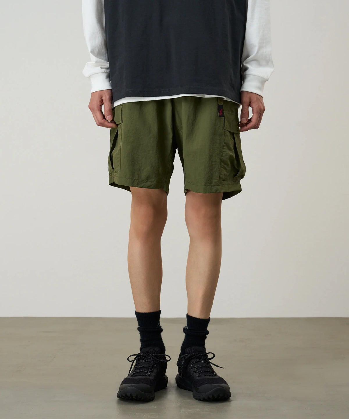 Nylon Explorer Cargo Short - Olive
