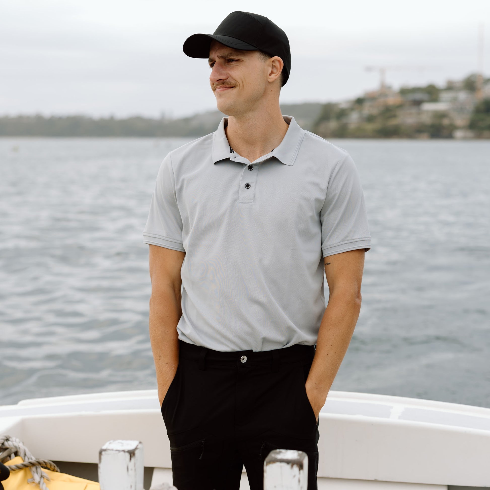 Signature Polo SS - Light Grey