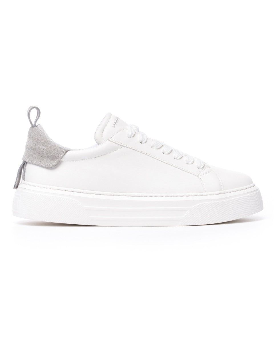 Bob Suede Belted Sneakers - White/Grey