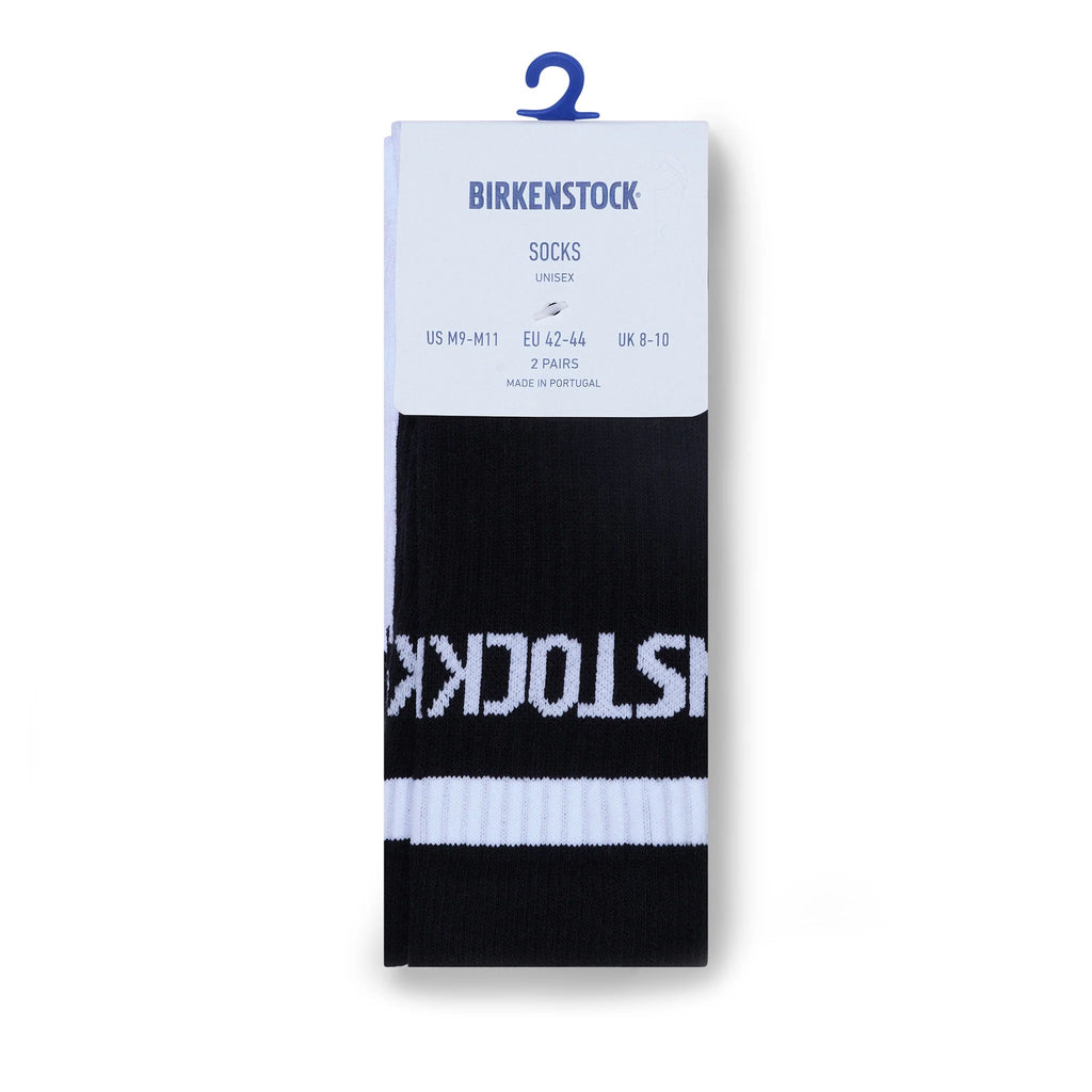 Cotton Crew Strip Black/White 2 Pack