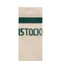 Cotton Crew Stripe Oatmeal/Dark Teal
