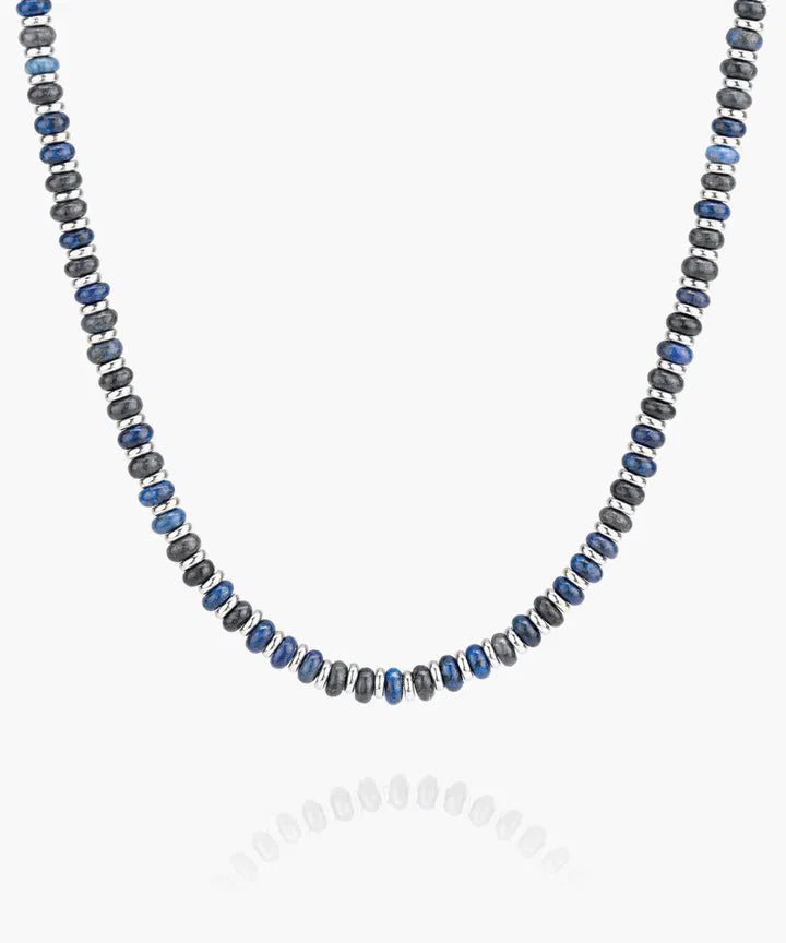 Brontide Necklace - Lapis Lazuli / Silver