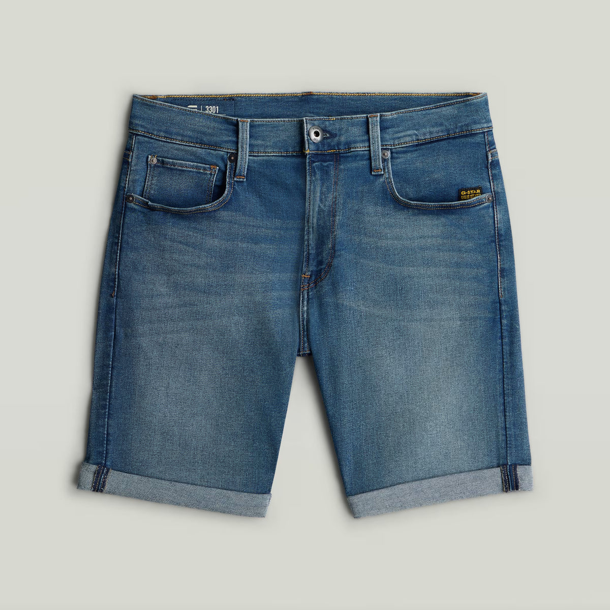 3301 Slim Shorts - Medium Aged
