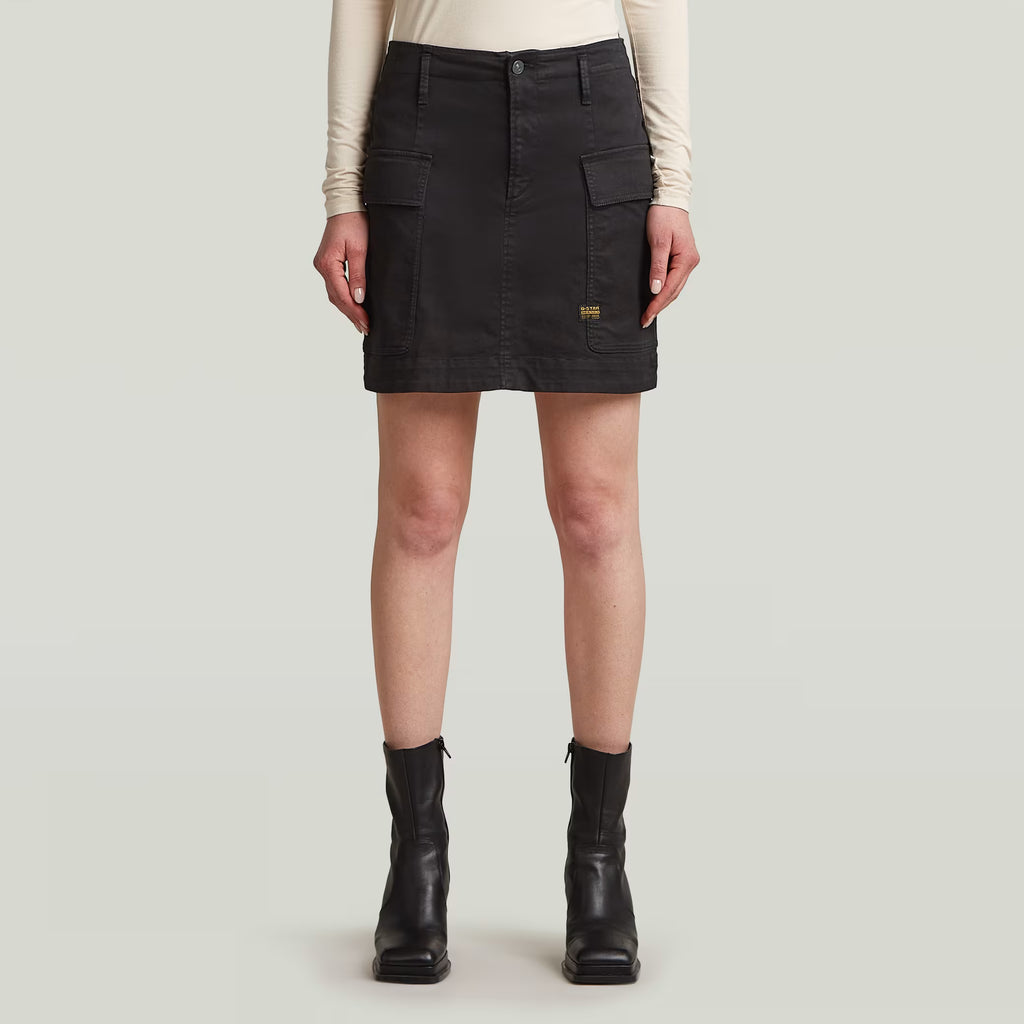 Cargo Short Skirt - Black