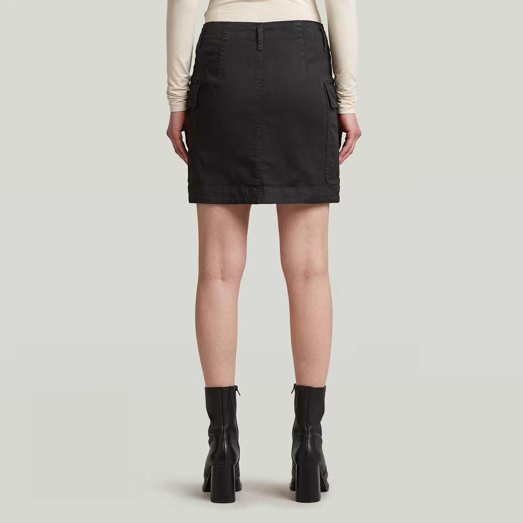 Cargo Short Skirt - Black