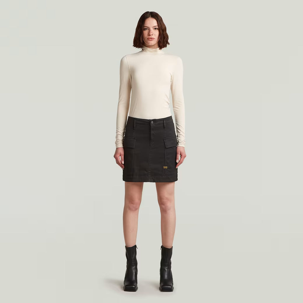 Cargo Short Skirt - Black