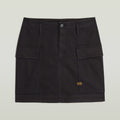 Cargo Short Skirt - Black