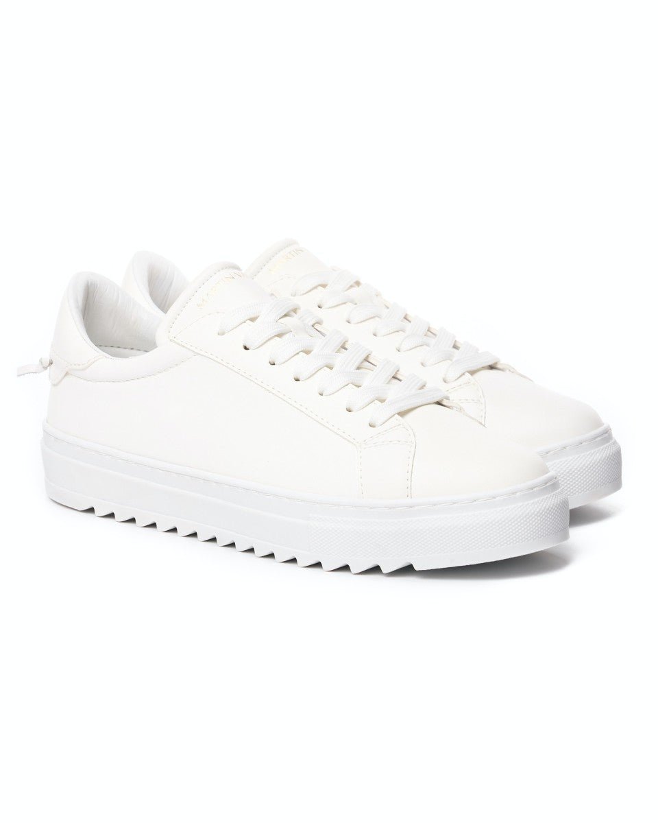 Low Top Sneakers - White