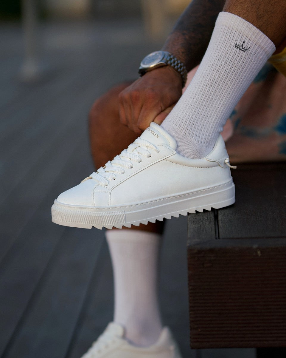 Low Top Sneakers - White