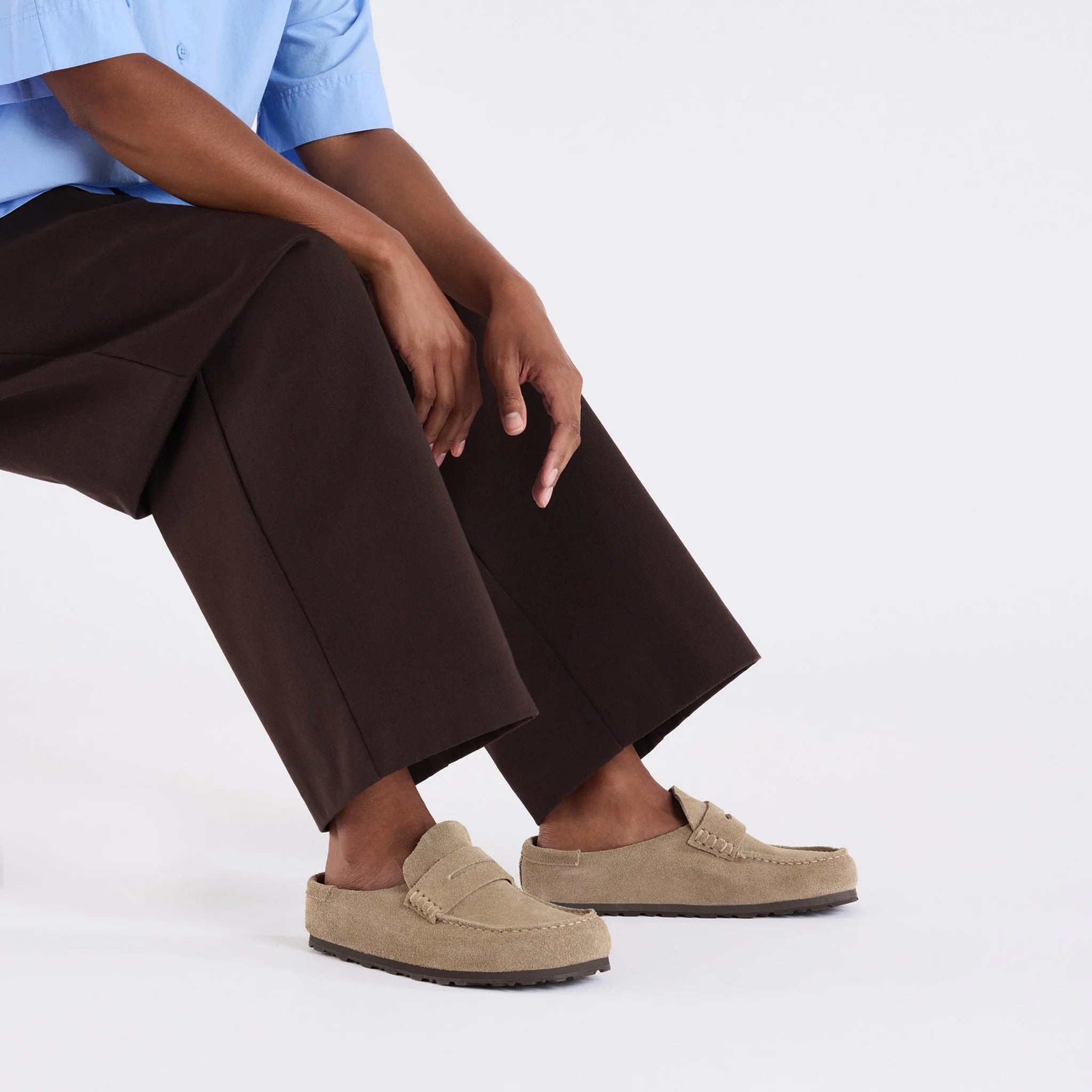 Naples Wrapped Taupe Suede Leather Regular