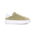 Node High Street Women's Suede Sneakers - Khaki
